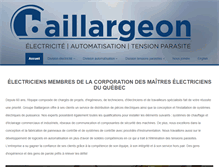Tablet Screenshot of groupebaillargeon.com